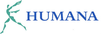 The image features a logo with the word HUMA prominently displayed, along with a graphic element resembling a human figure in motion.